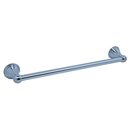Jones Stephens 24in. Chrome Plated Concealed Mount Towel Bar with Bell Posts 97310